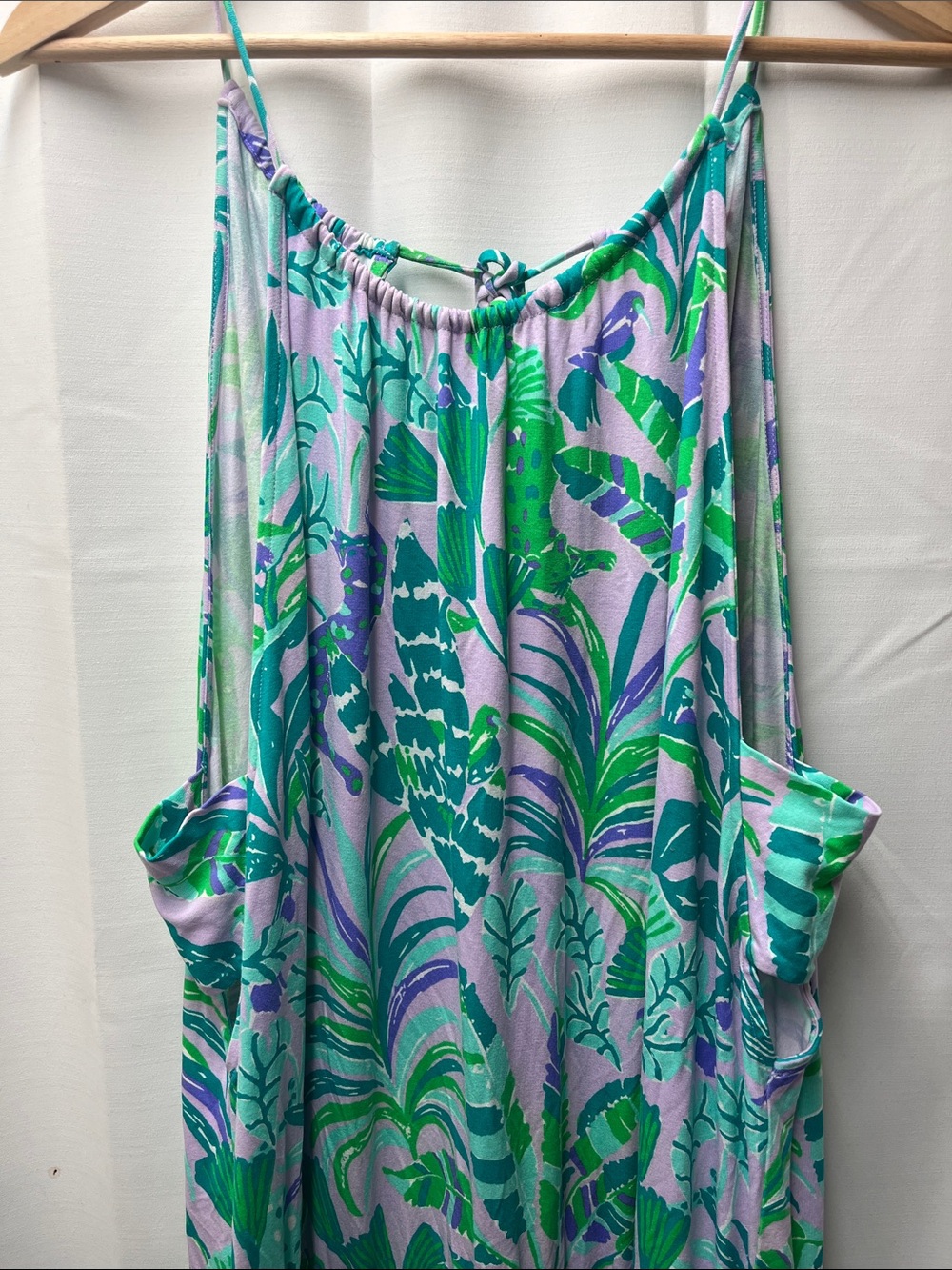 Lilly Pulitzer Gianni Skort Romper in the Purple Iris on the Chase - XL - Picture 5 of 7